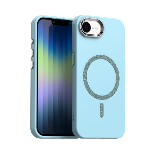 iPhone 16e / 17e Glitter Series Magsafe PC Hybrid TPU Phone Case - Blue