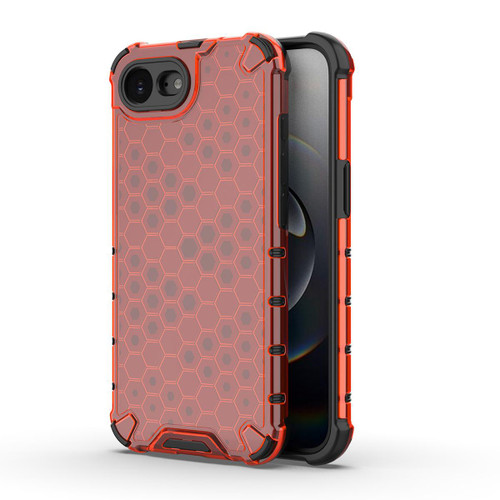 iPhone 16e / 17e Honeycomb Shockproof Phone Case - Red