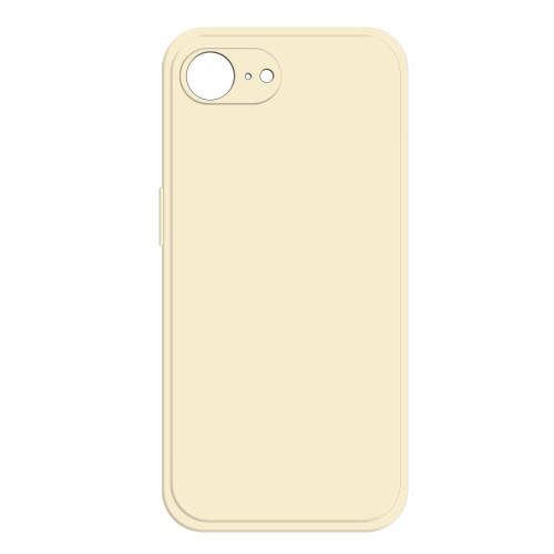 iPhone 16e / 17e Imitation Liquid Silicone Phone Case - White