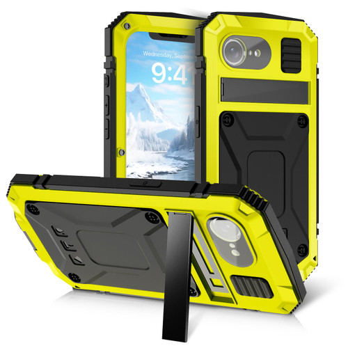 iPhone 16e / 17e IP68 Waterproof Dustproof Shockproof Phone Case - Yellow