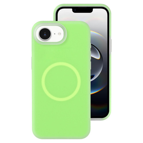 iPhone 16e / 17e Jelly Liquid Silicone MagSafe Magnetic Phone Case - Green