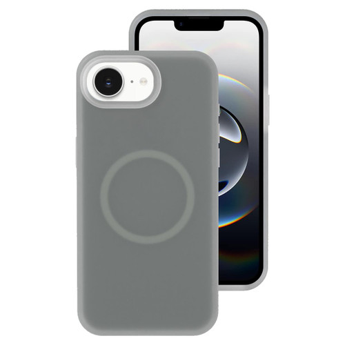 iPhone 16e / 17e Jelly Liquid Silicone MagSafe Magnetic Phone Case - Grey
