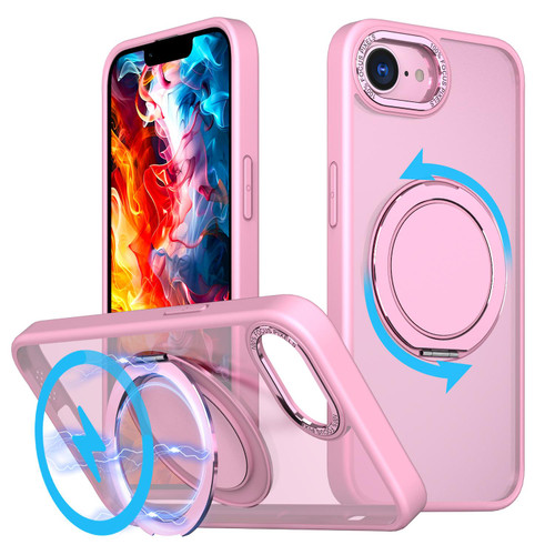 iPhone 16e / 17e Kalebol 360-degree Rotating MagSafe Magnetic Holder Phone Case - Pink