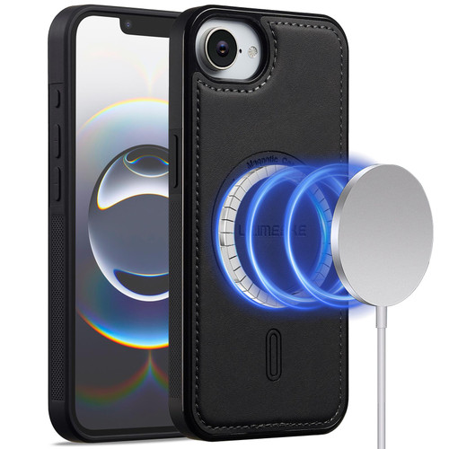 iPhone 16e / 17e LC.IMEEKE L6 Series MagSafe Magnetic Phone Case - Black