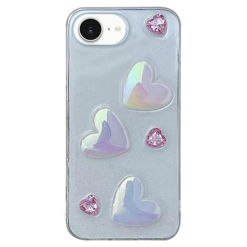 iPhone 16e / 17e Love Epoxy TPU Phone Case - Pink
