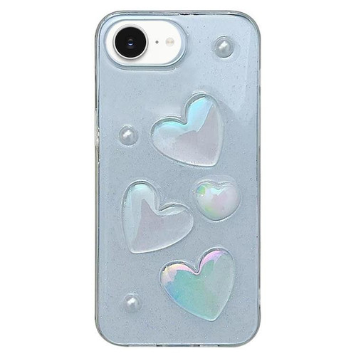 iPhone 16e / 17e Love Epoxy TPU Phone Case - Transparent