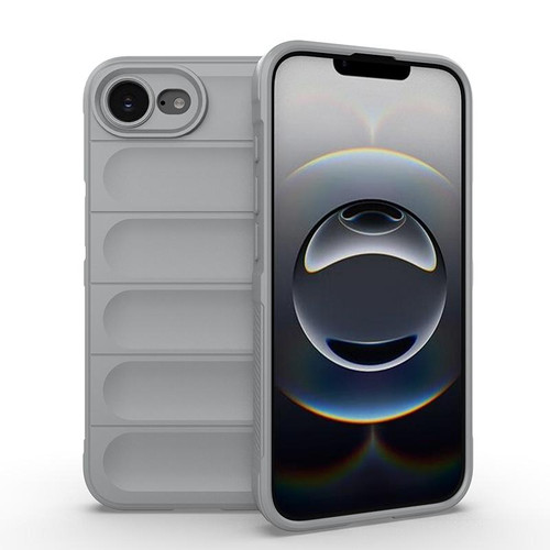 iPhone 16e / 17e Magic Shield TPU + Flannel Phone Case - Grey