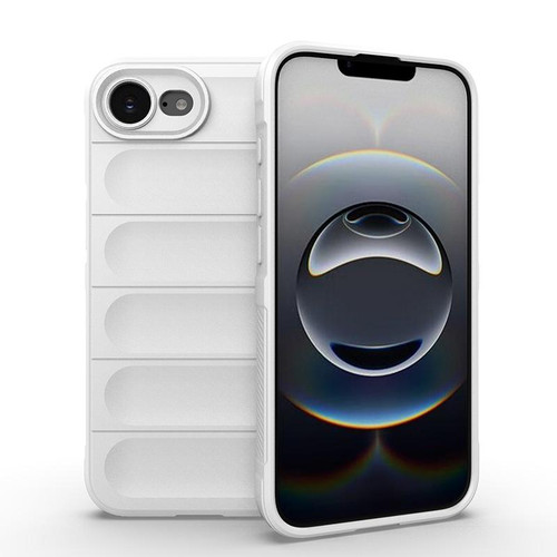 iPhone 16e / 17e Magic Shield TPU + Flannel Phone Case - White