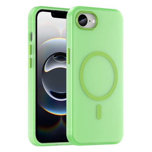 iPhone 16e / 17e MagSafe Frosted Translucent TPU + PC Full Coverage Phone Case - Green