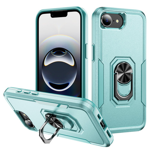 iPhone 16e / 17e Pioneer Armor Heavy Duty PC + TPU Phone Case with Holder - Green