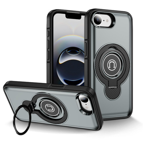 iPhone 16e / 17e Ring Holder Magnetic Phone Case - Grey