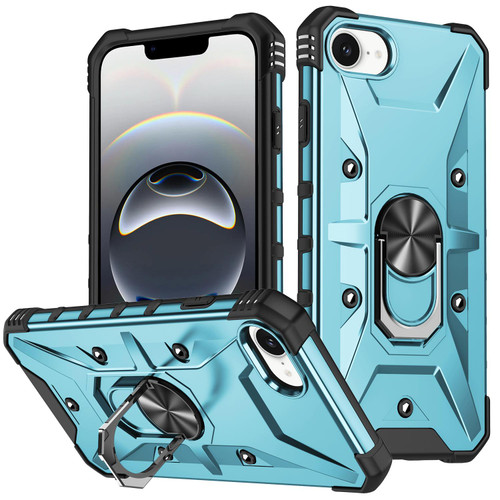 iPhone 16e / 17e Ring Holder Phone Case - Light Blue