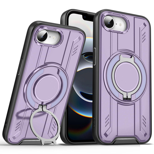 iPhone 16e / 17e Rotating Ring Holder Magnetic MagSafe Phone Case - Purple