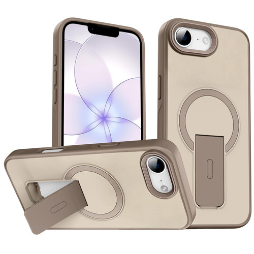 iPhone 16e / 17e Skin Feel Invisible Kickstand MagSafe Phone Case - Desert Gold