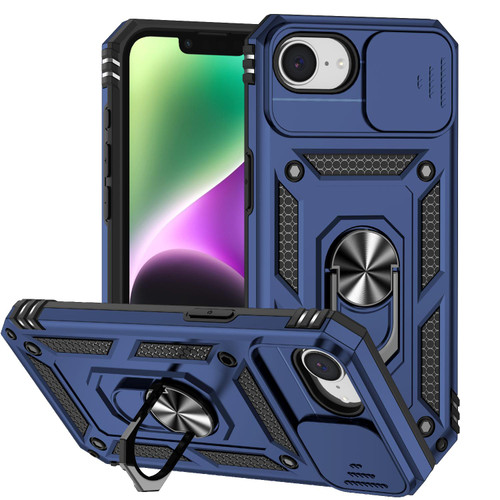 iPhone 16e / 17e Sliding Camshield Holder Phone Case - Blue