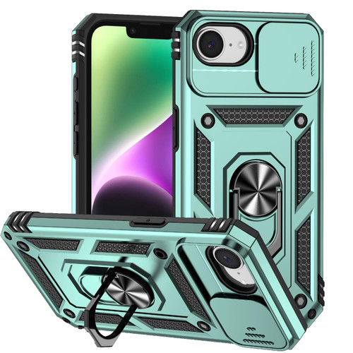 iPhone 16e / 17e Sliding Camshield Holder Phone Case - Dark Green