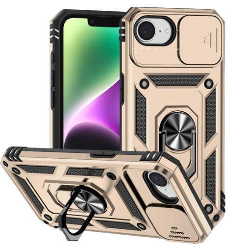 iPhone 16e / 17e Sliding Camshield Holder Phone Case - Gold