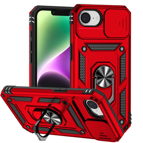 iPhone 16e / 17e Sliding Camshield Holder Phone Case - Red