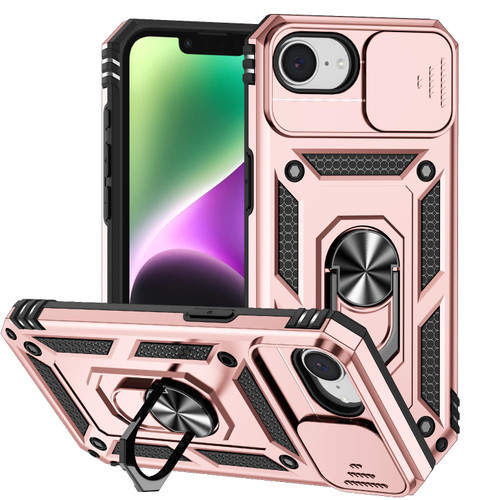 iPhone 16e / 17e Sliding Camshield Holder Phone Case - Rose Gold