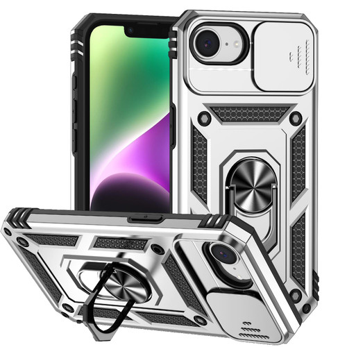 iPhone 16e / 17e Sliding Camshield Holder Phone Case - Silver