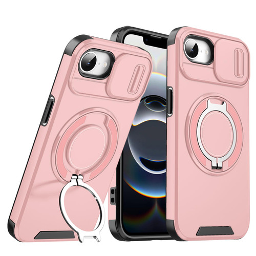iPhone 16e / 17e Sliding Camshield Ring Holder Phone Case - Pink