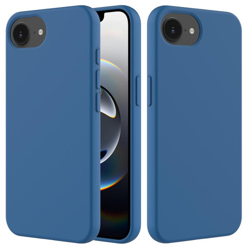 iPhone 16e / 17e Solid Color Silicone Phone Case - Cobalt Blue