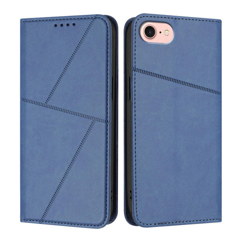 iPhone 16e / 17e Strong Magnetic Frosted Flip Leather Phone Case - Royal Blue