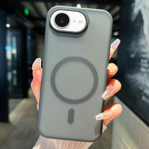 iPhone 16e / 17e Transparent TPU Hybrid PC Magsafe Phone Case - Black