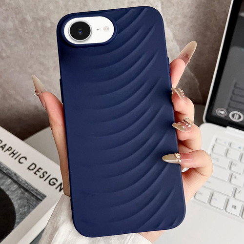 iPhone 16e / 17e Water Ripples TPU Phone Case - Dark Blue