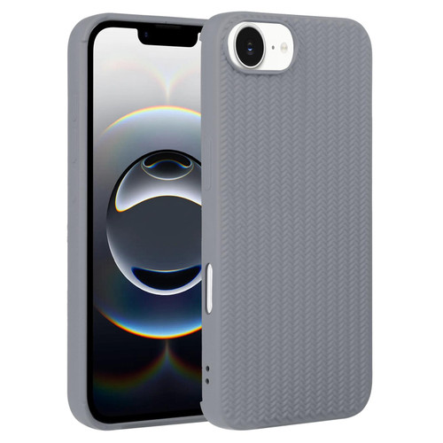 iPhone 16e / 17e Weave Texture Silicone Phone Case - Grey