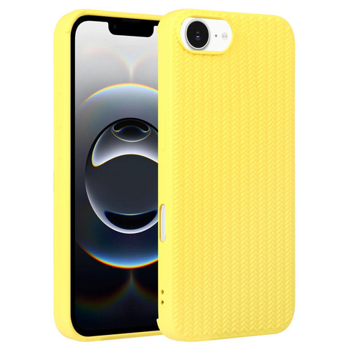 iPhone 16e / 17e Weave Texture Silicone Phone Case - Yellow
