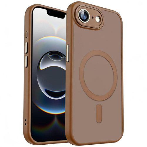 iPhone 16e / 17e XDcase Skin Feel Magnetic Frosted Phone Case with Lens Film - Desert Gold