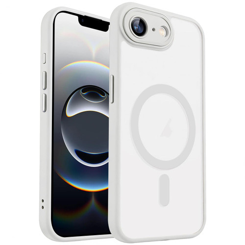 iPhone 16e / 17e XDcase Skin Feel Magnetic Frosted Phone Case with Lens Film - White