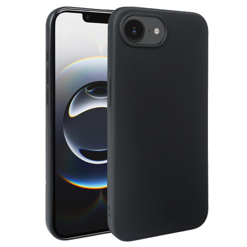 iPhone 16e / 17e RCS Single-sided Frosted TPU Phone Case - Black