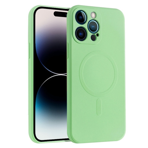 iPhone 14 Pro Max Liquid Silicone Full Coverage Magsafe Phone Case  - Green