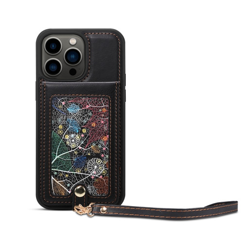 iPhone 14 Pro Max ESEBLE Star Series Lanyard Holder Card Slot Phone Case - Black