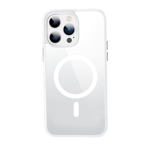 iPhone 14 Pro Max Crystal Clear Series Magsafe Magnetic Phone Case  - White