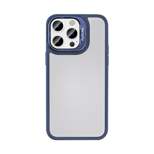 iPhone 14 Pro Max Mutural Color Holder Phone Case - Dark Blue