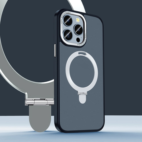 iPhone 14 Pro Max Yadun Holder Magsefe Phone Case - Silver Black
