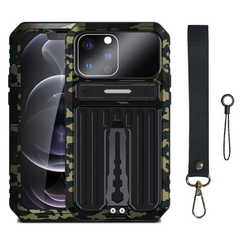 iPhone 14 Pro Max Armor Life Waterproof Shockproof Splash-proof Dust-proof Phone Case  - Camouflage