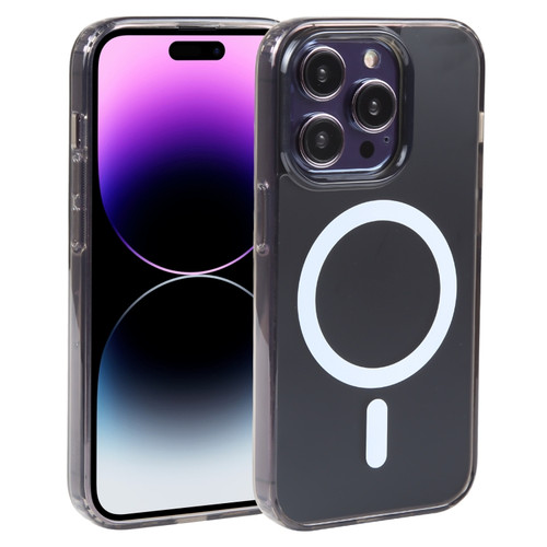 iPhone 14 Pro GEBEI MagSafe Magnetic Transparent Phone Case  - Transparent Black