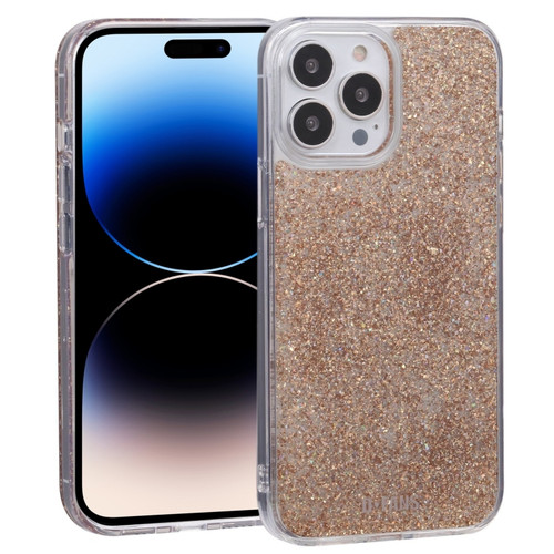 iPhone 14 Pro DFANS DESIGN Starry Sky Epoxy Phone Case - Gold