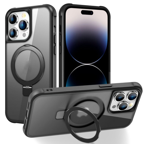 iPhone 14 Pro MagSafe Magnetic Holder Phone Case - Black