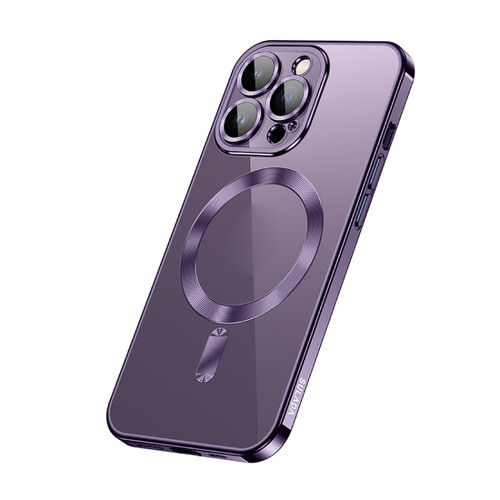 iPhone 14 Pro SULADA Plating TPU Shockproof Phone Soft Case - Purple