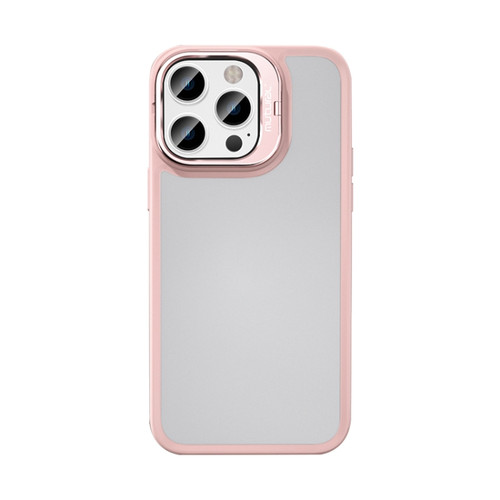 iPhone 14 Pro Mutural Color Holder Phone Case - Pink