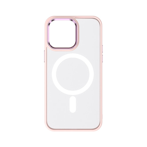 iPhone 14 Pro TOTU Golden Shield Skin-feel MagSafe Phone Case - Pink