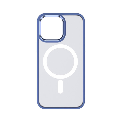 iPhone 14 Pro TOTU Golden Shield Skin-feel MagSafe Phone Case - Blue