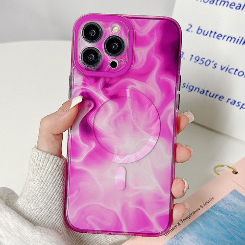 iPhone 14 Pro Marble Dual-side Laminating Magsafe Phone Case - Purpel
