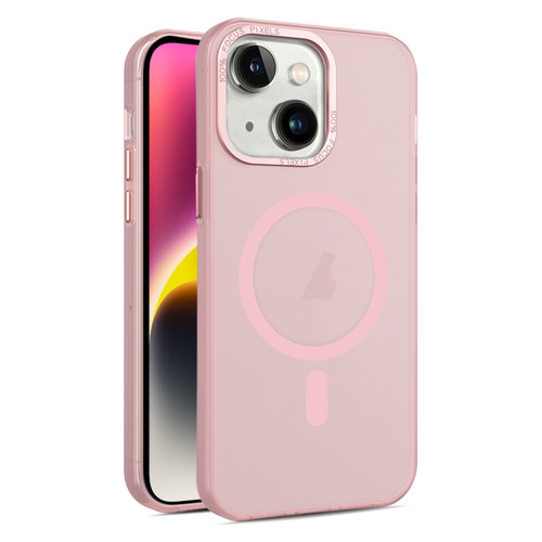 iPhone 14 MagSafe Frosted Translucent Mist Phone Case - Pink