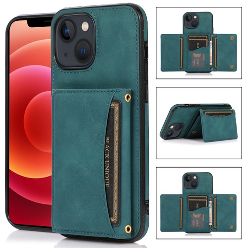 iPhone 14 Three-fold Leather Phone Case  - Blue